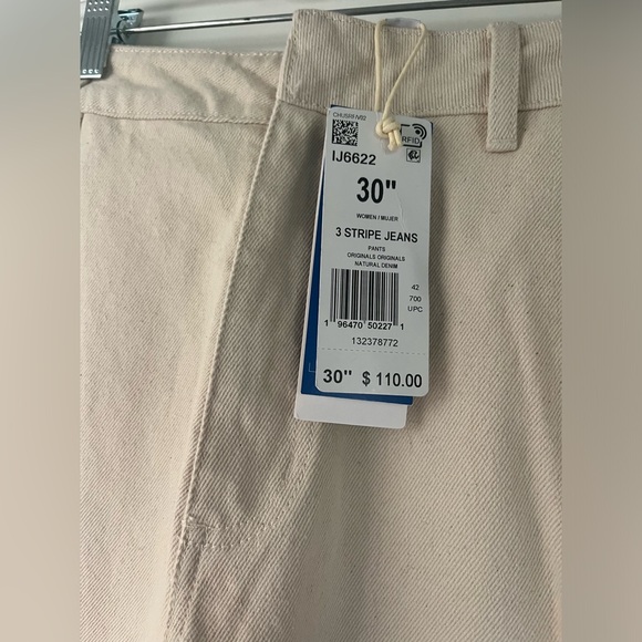 NWT ADIDAS ORIGINALS X KSENIASCHNAIDER 3-STRIPES JEANS - Picture 6 of 7